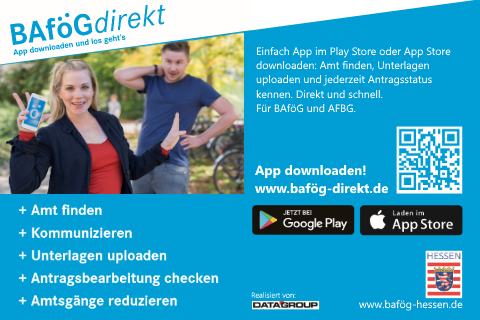 Plakat zur App "BAföG direkt"