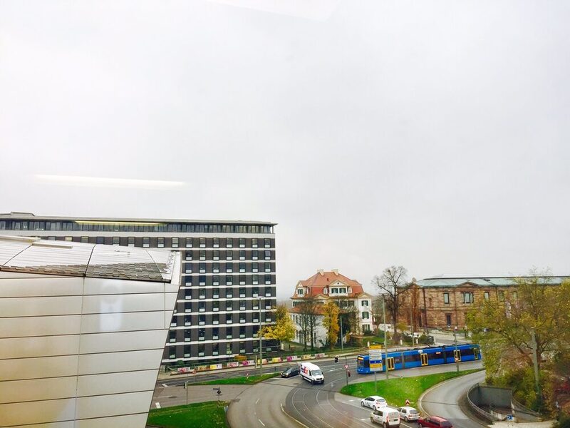 Blick auf Kassel bei diesigem Wetter