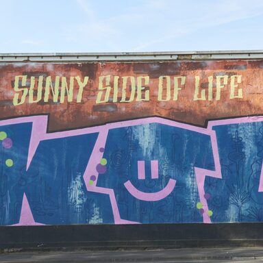 Schriftzug Sunny Side of Life