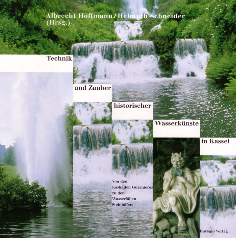 Buchcover mit verschiedenen Wasserkünsten der Stadt Kassel