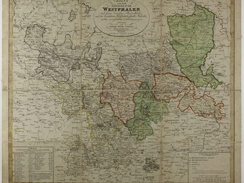 Karte vom Königreich von Westphalen
