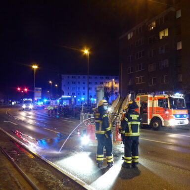 Brandeinsatz Feuerwehr Kassel