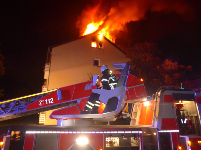 Feuerwehr Kassel bei Löscharbeiten