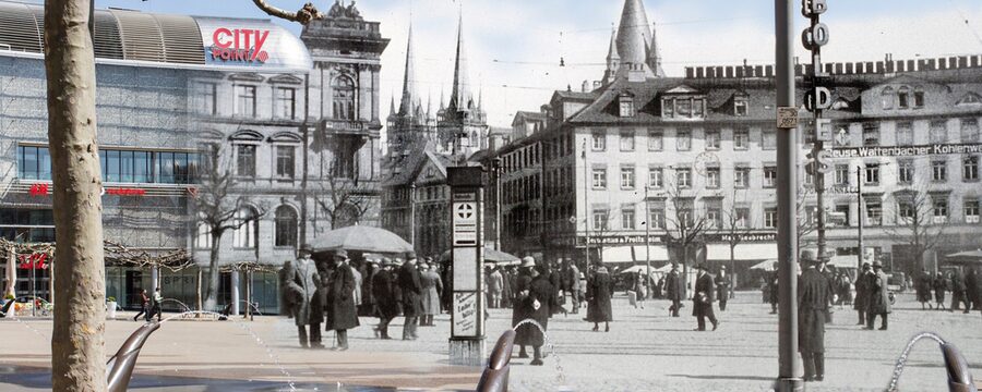 Der Königsplatz früher und heute
