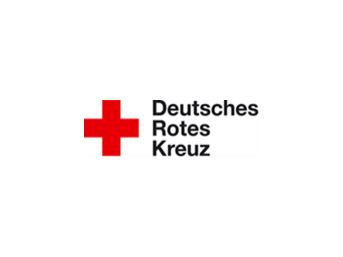 Text "Deutsches Rotes Kreuz", daneben ein rotes Kreuz
