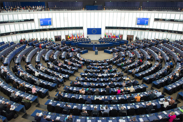 Abgeordnete in einer Sitzung des Europäischen Parlaments