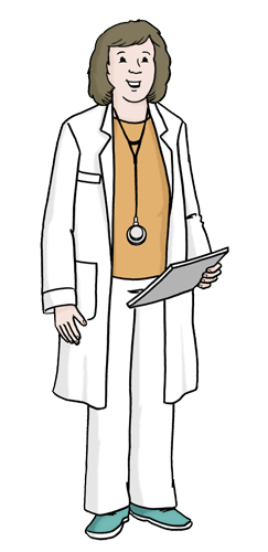 Abbildung einer Ärztin