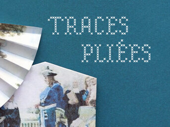 Einladungskarte Ausstellung "Traces Pliées" vom 12.7. bis 4.8.
