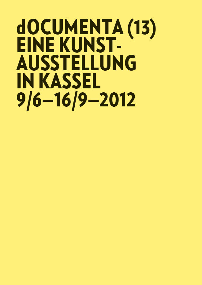 Plakat zur documenta 13 in 2012