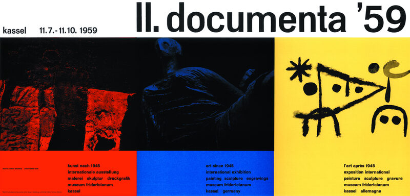 Plakat zur documenta 2 in 1959