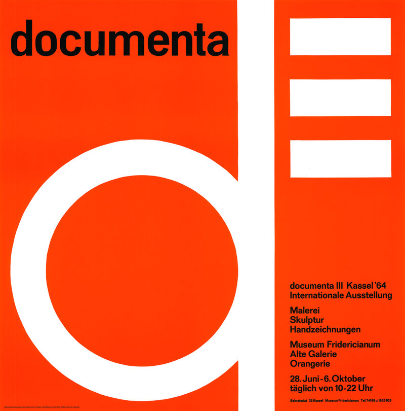 Plakat zur documenta 3 in 1959