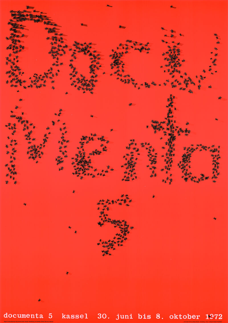 Plakat zur documenta 5 in 1972