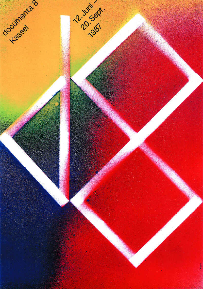 Plakat zur documenta 8 in 1987