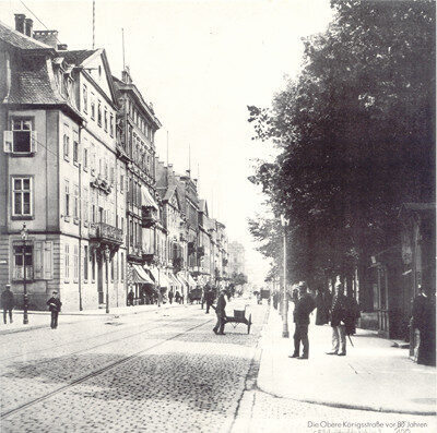 Obere Königsstraße um das Jahr 1905