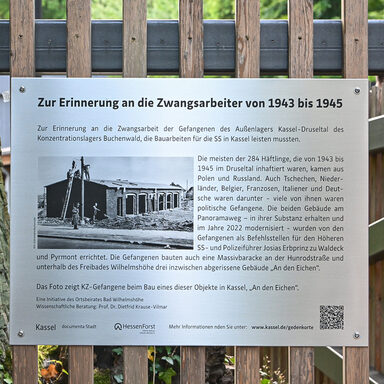 Gedenktafel zum Außenlager Kassel des KZ Buchenwald