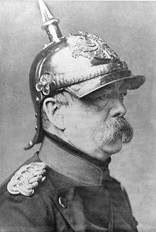 Profilporträt Otto von Bismarck in Uniform